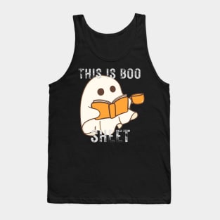 This Is Boo Sheet Ghost Retro Halloween Costume Tank Top